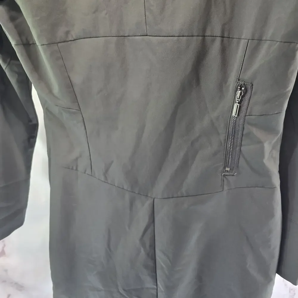 Nau Dress Womens 8 M Gray Windbreaker Zip Long Sleeve Tech Nique Assymetric - Picture 8 of 13
